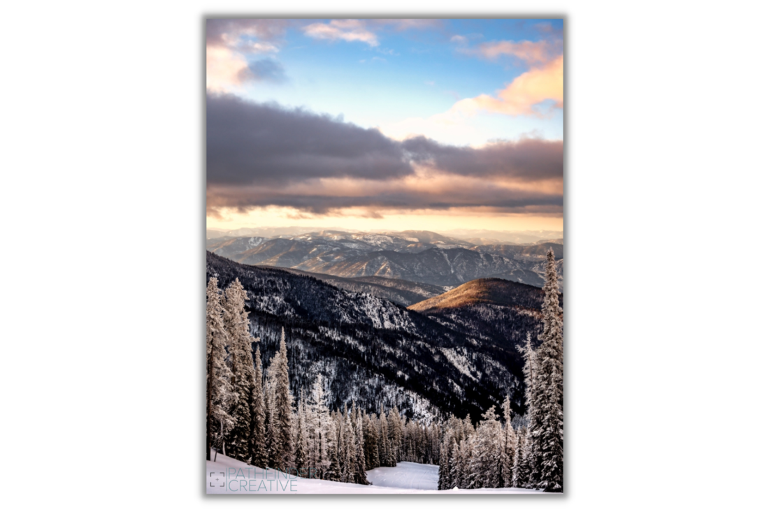 Morning Ski Run (Canvas Print)