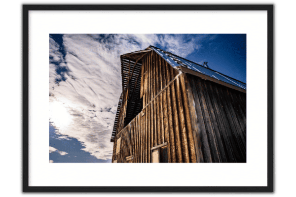 country barn dark wood with